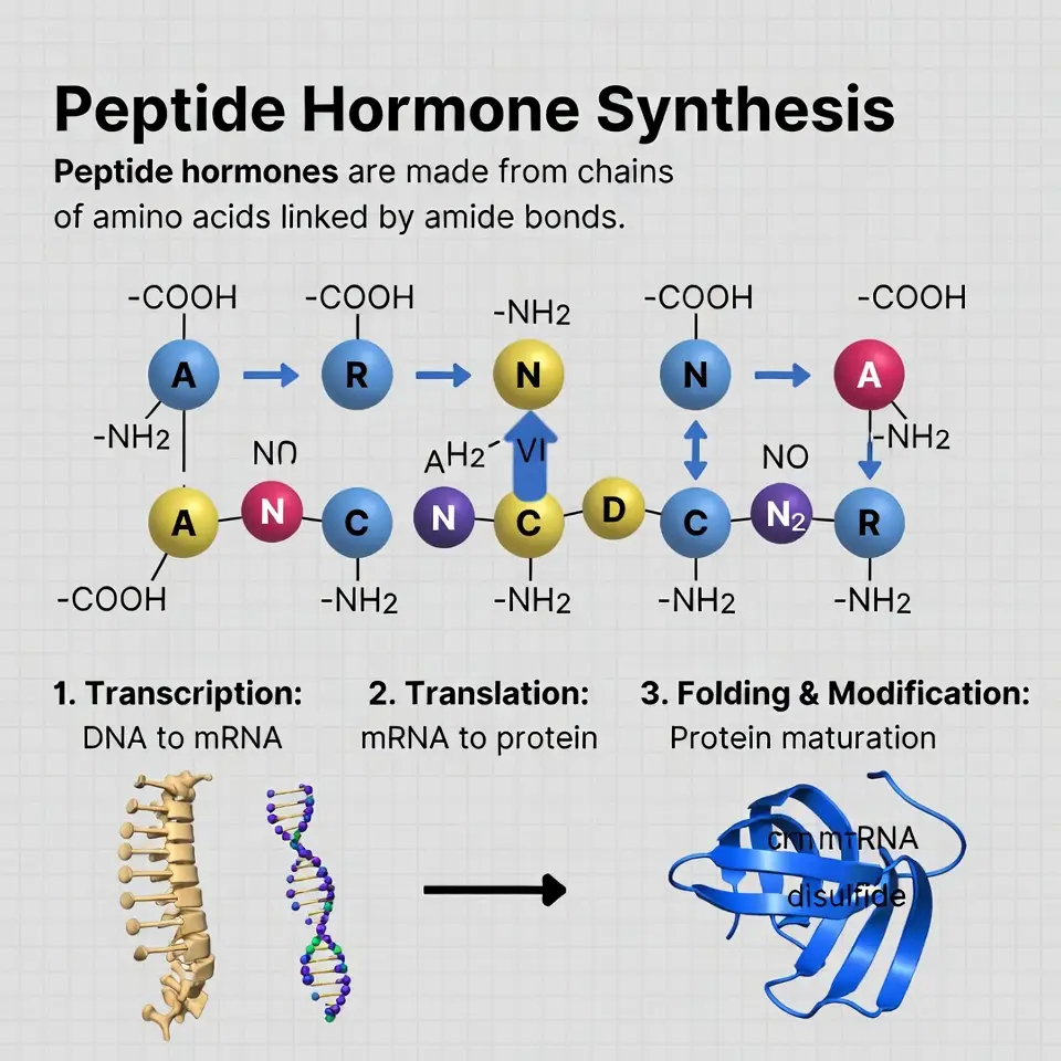 peptide hormone roles in digestion and cellular communication