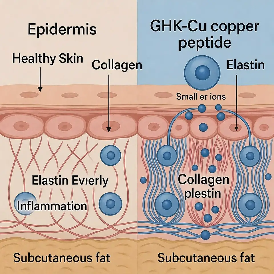 copper tripeptide-1 anti-aging therapy education visual